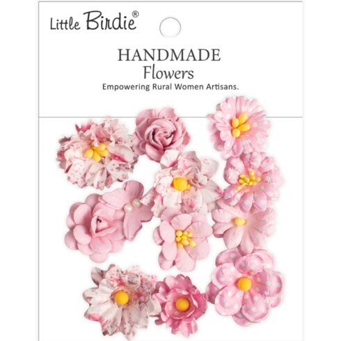 Little Birdie Jasper Pink Symphony Paperikukat (12 kpl)