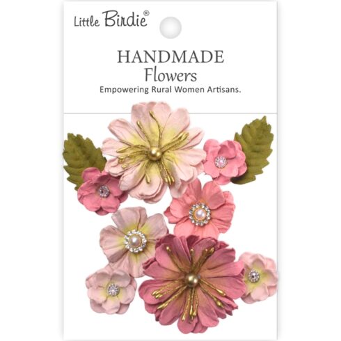 Little Birdie Liora Pink Passion Paperikukat (10 kpl)