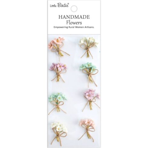 Little Birdie Mini Bouquet Fairy Garden Paperikukat (8 kpl)
