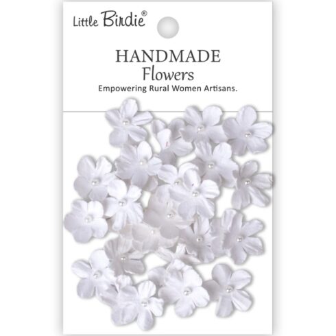 Little Birdie Pearl Petites Frosty White Paperikukat (30 kpl)