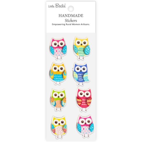 Little Birdie Stickers – Owl-some 3D-tarrat koottuna (8 kpl)