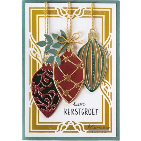 Marianne Design Metallics Paper Pad Christmas Elegance mattapeilikartonki A5 16 kpl 1