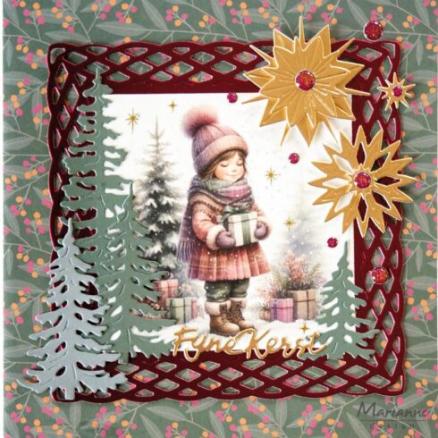 Marianne Design Metallics Paper Pad – Christmas Elegance mattapeilikartonki A5 16 kpl