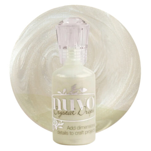 Nuvo Crystal Drops Metallic Ivory Seashell 1 ft oz – Metallinhohtoinen kohoväri 30ml
