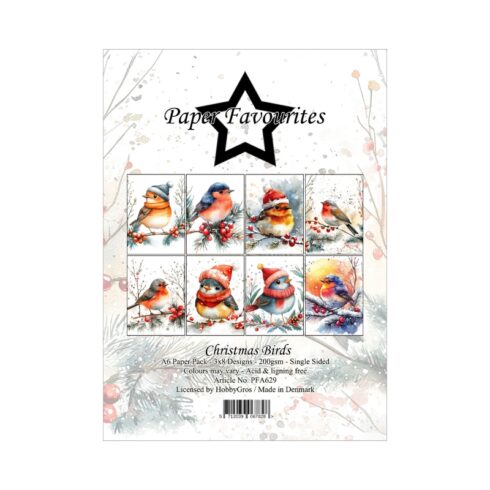 Paper Favourites Christmas Birds paperilajitelma A6