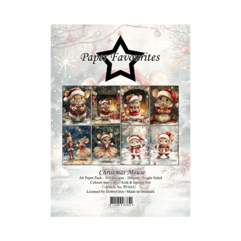 Paper Favourites Christmas Mouse paperilajitelma A6
