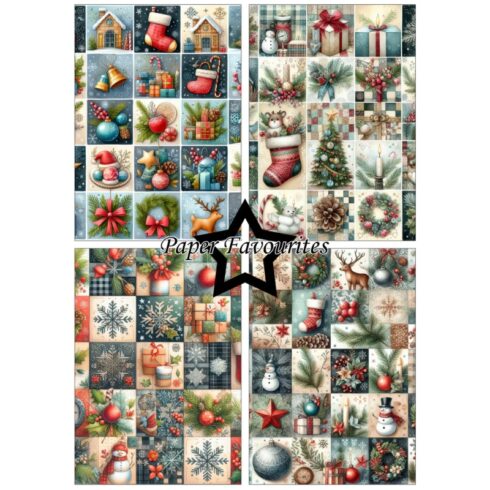 Paper Favourites Christmas Patchwork paperilajitelma 2