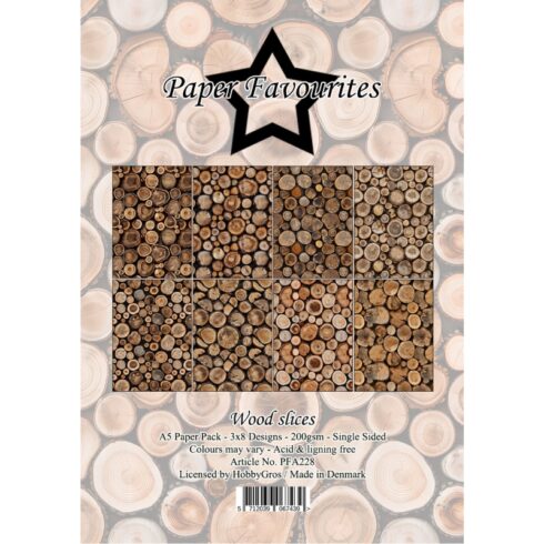 Paper Favourites – Wood Slices paperilajitelma A5