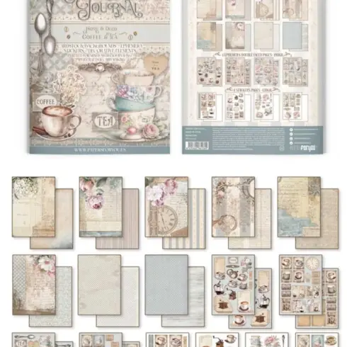 Papers For You Home & Deco Coffee & Tea Junk Journal lehtiö (16 kpl) A4