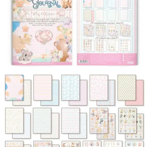 Papers For You Total Cuteness Junk Journal lehtiö (16 kpl) A4