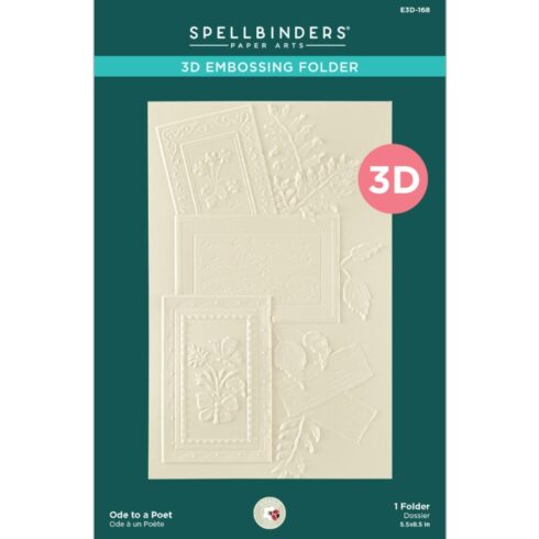 Spellbinders 3D kohokuviointikansio ODE TO A POET