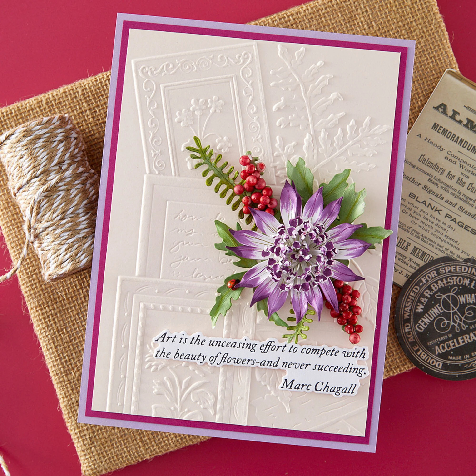 Spellbinders 3D kohokuviointikansio – ODE TO A POET - Bild 2