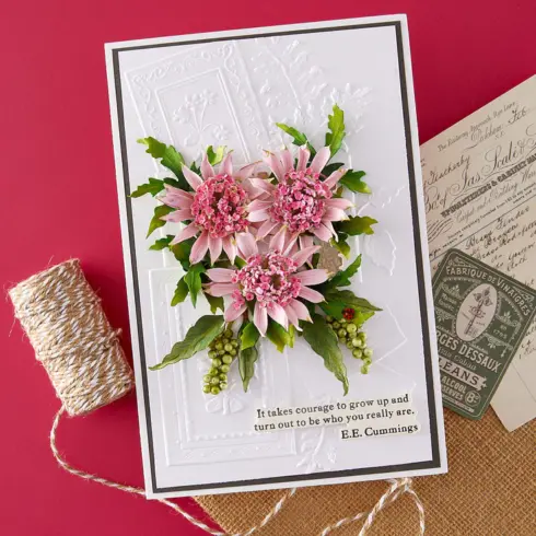 Spellbinders 3D kohokuviointikansio – ODE TO A POET