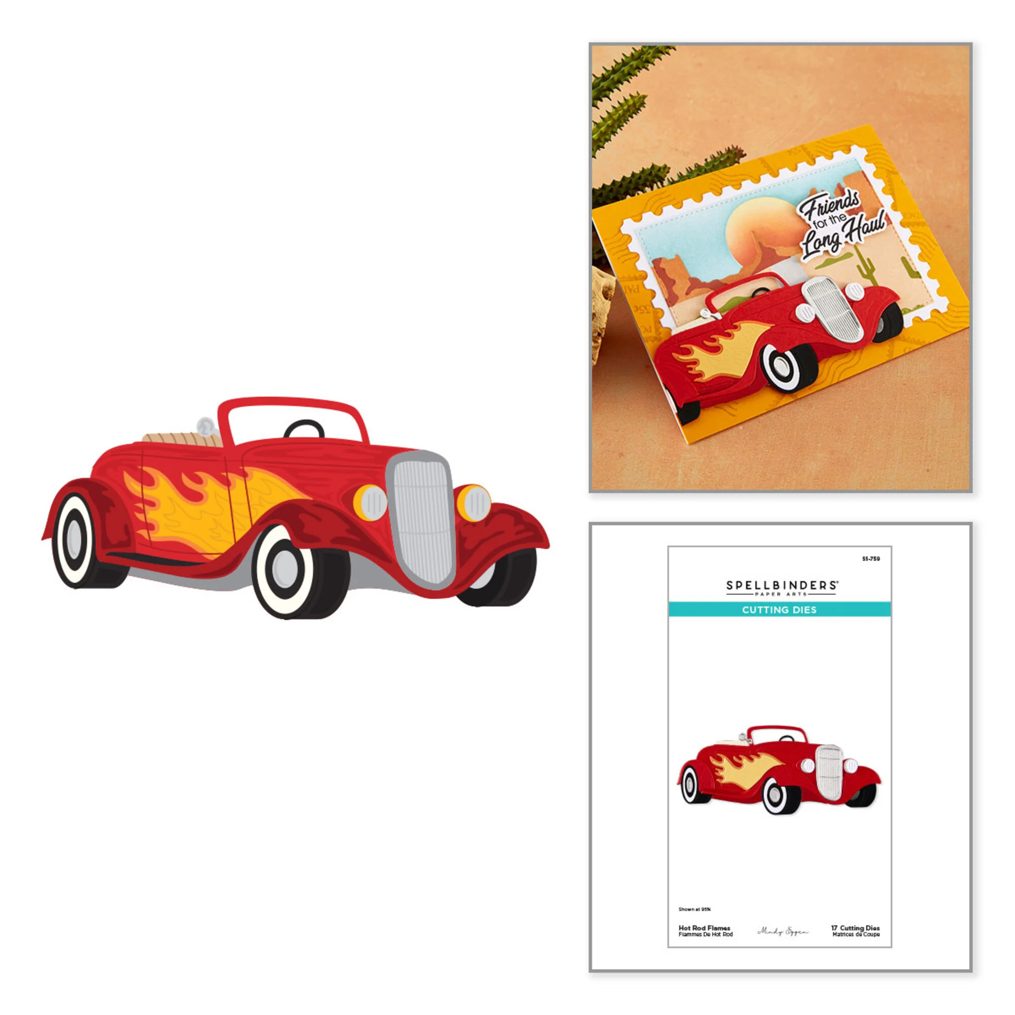 Spellbinders stanssi – HOT ROD FLAMES - Image 6