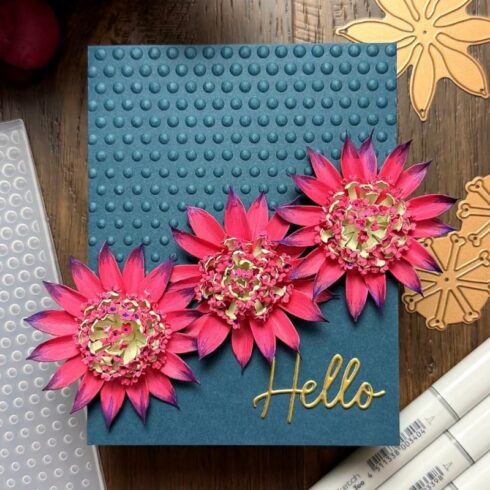 Spellbinders Simon Hurley 3D kohokuviointikansio CASCADING DOTS 1