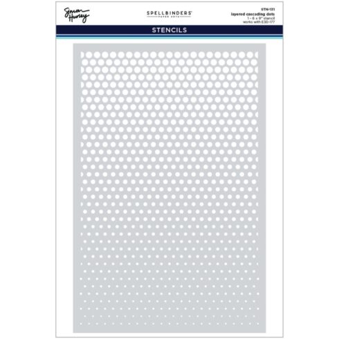 Spellbinders Simon Hurley – Cascading Dots sapluuna