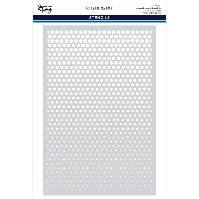 Spellbinders Simon Hurley – Cascading Dots sapluuna