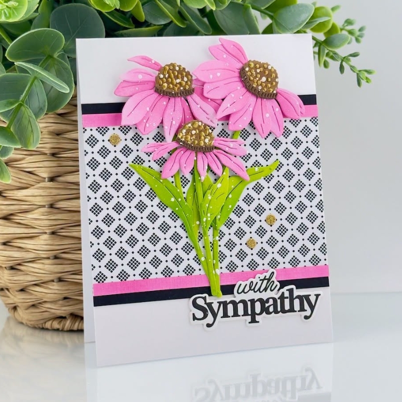 Spellbinders Simon Hurley stanssi – WILD CONEFLOWERS - Image 5