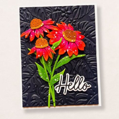 Spellbinders Simon Hurley stanssi WILD CONEFLOWERS 2