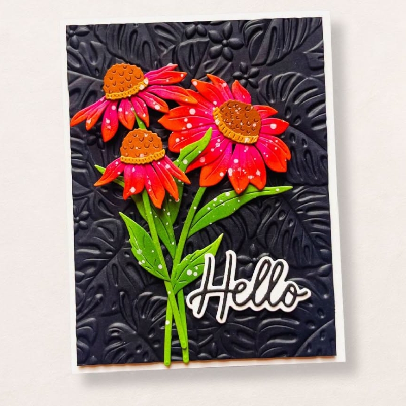 Spellbinders Simon Hurley stanssi – WILD CONEFLOWERS - Image 6