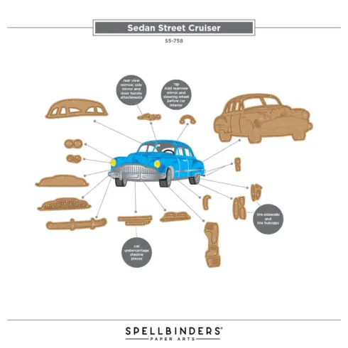 Spellbinders stanssi SEDAN STREET CRUISER