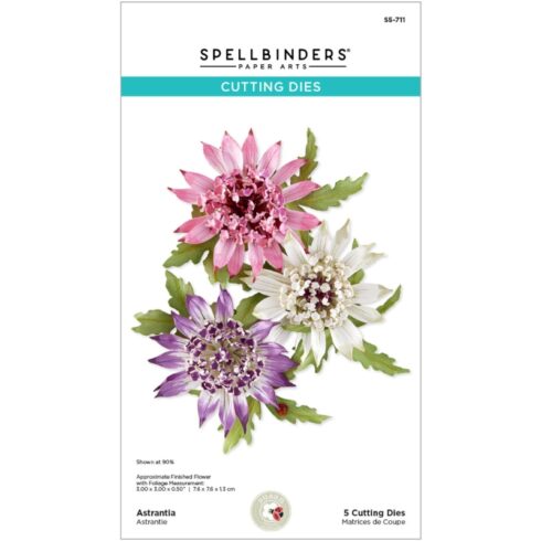 Spellbinders stanssi Serenity Garden ASTRANTIA