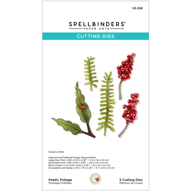 Spellbinders stanssi Serenity Garden POETIC FOLIAGE