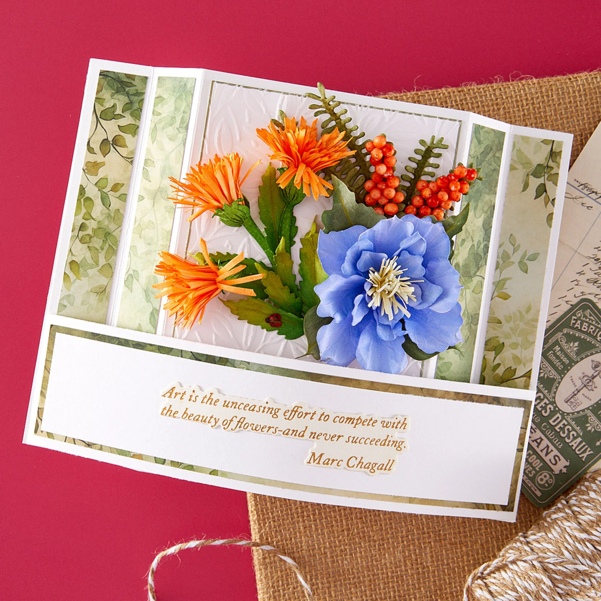 Spellbinders stanssi – Serenity Garden POETIC FOLIAGE - Image 2