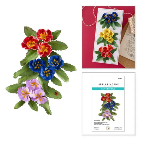 Spellbinders stanssi – Serenity Garden PRIMROSE1