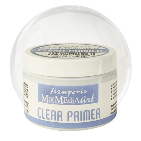 Stamperia Clear Primer Pohjustusaine läpinäkyvä 150ml