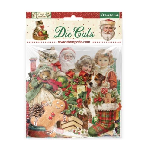 Stamperia Die Cuts Classic Christmas isot kartonkikuvat (49 kpl)