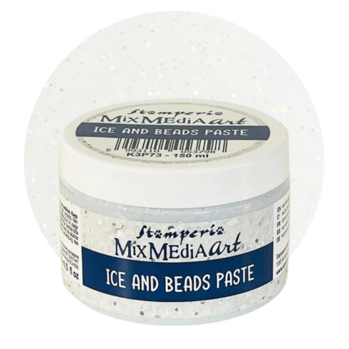 Stamperia Ice and Beads Paste Jääefektiaine 150ml