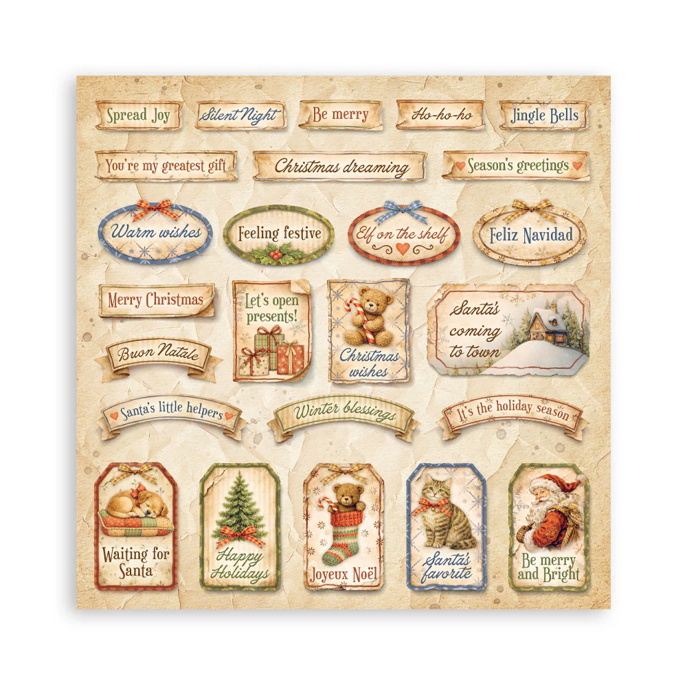 Stamperia – Silent Night Maxi paperilajitelma 30 x 30 cm - Image 23