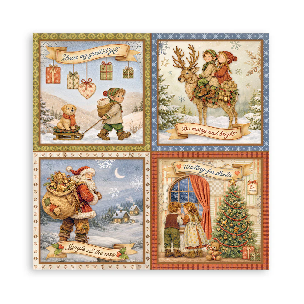 Stamperia – Silent Night Maxi paperilajitelma 30 x 30 cm - Image 14