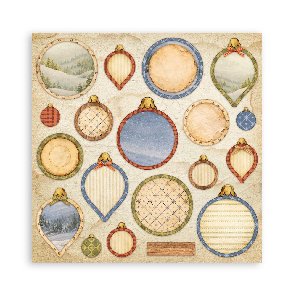Stamperia – Silent Night Maxi paperilajitelma 30 x 30 cm - Image 17