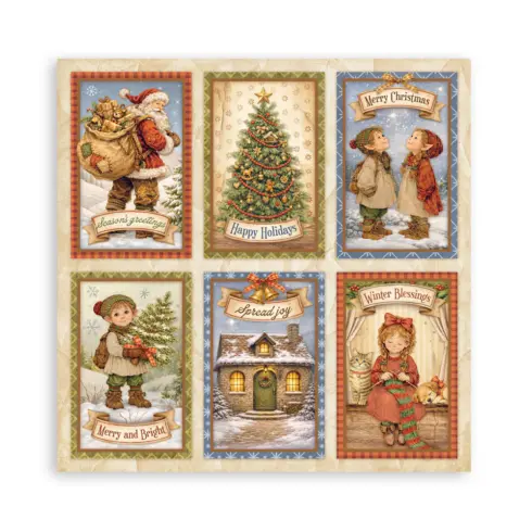 Stamperia Silent Night Maxi paperilajitelma18