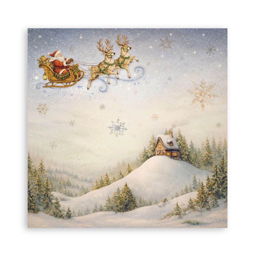 Stamperia – Silent Night Maxi paperilajitelma 30 x 30 cm - Image 4