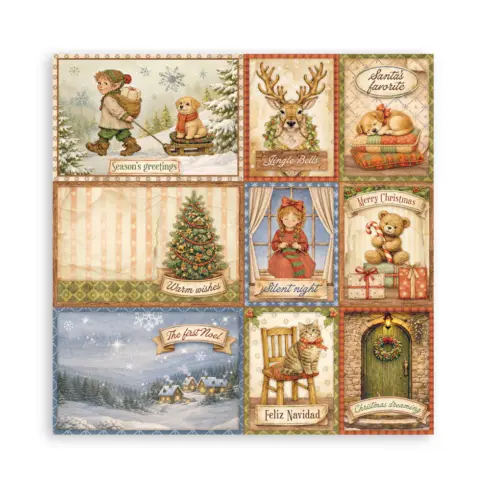 Stamperia Silent Night Maxi paperilajitelma20