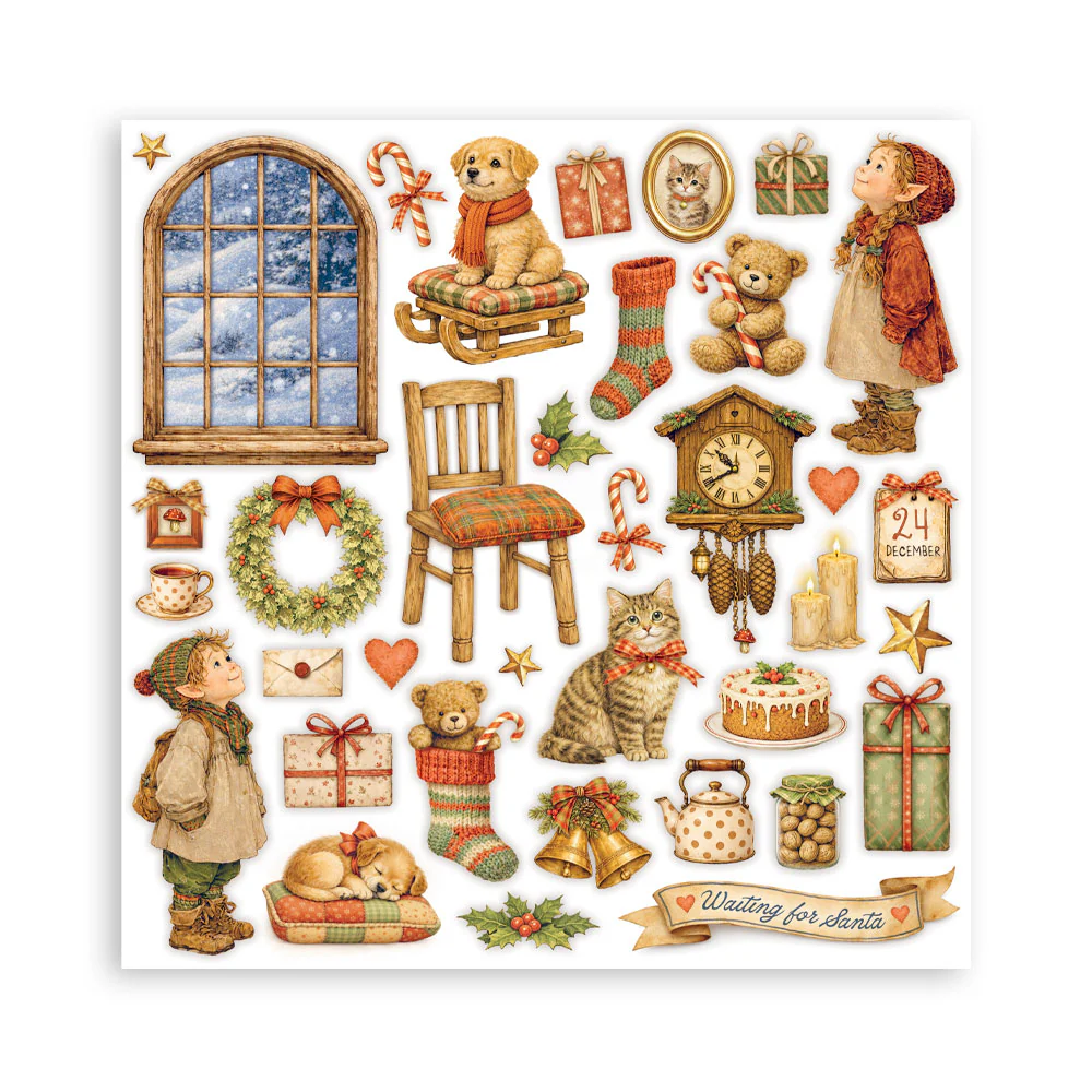Stamperia – Silent Night Maxi paperilajitelma 30 x 30 cm - Image 22