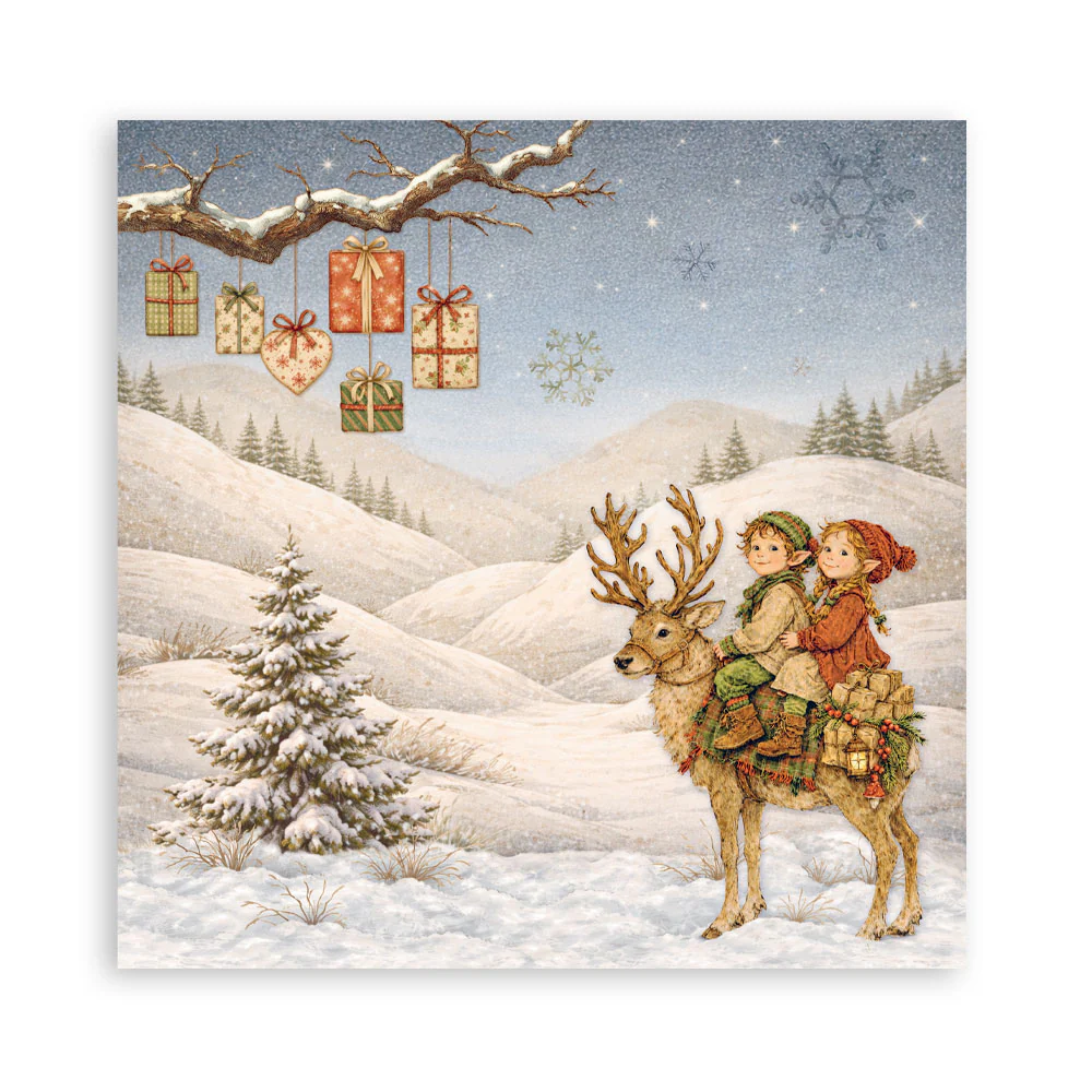 Stamperia – Silent Night Maxi paperilajitelma 30 x 30 cm - Image 2