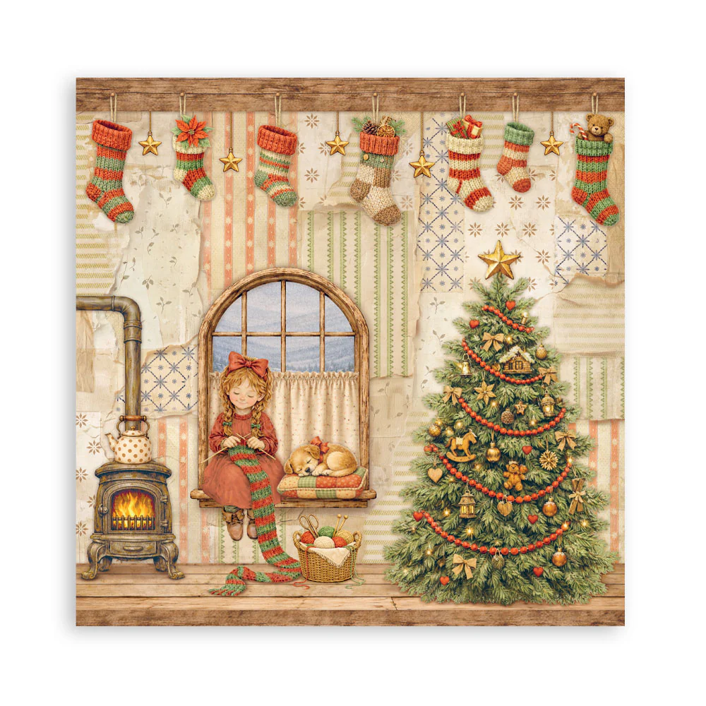 Stamperia – Silent Night Maxi paperilajitelma 30 x 30 cm - Image 6