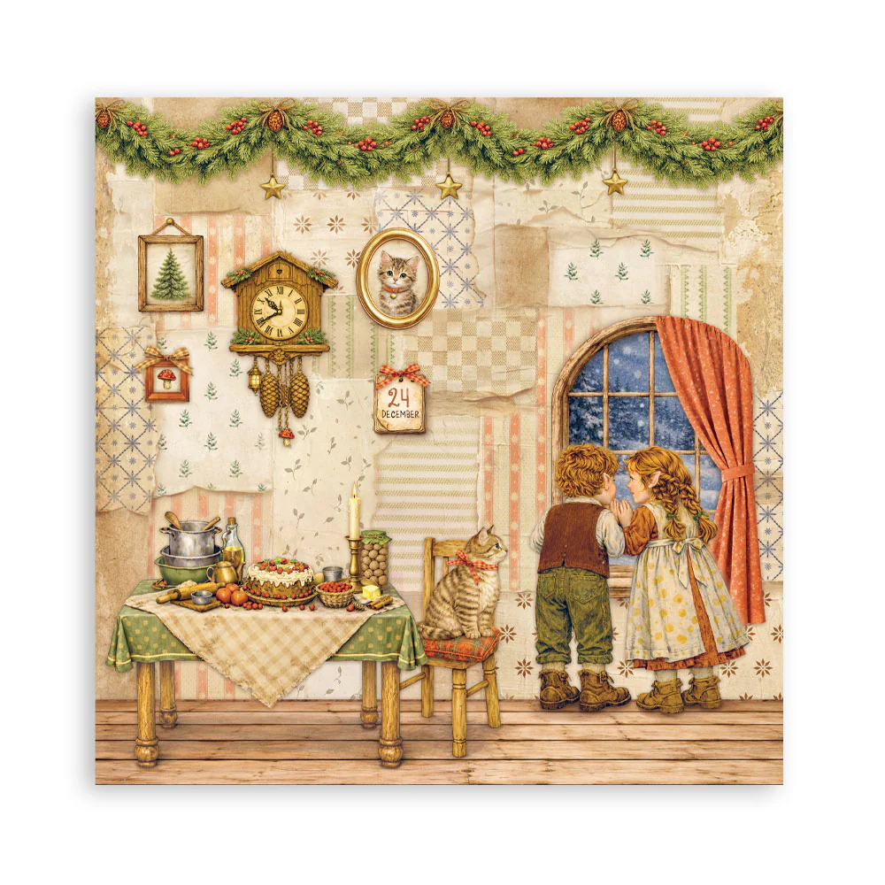 Stamperia – Silent Night Maxi paperilajitelma 30 x 30 cm - Image 8
