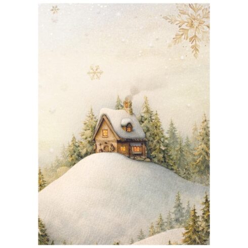 Stamperia Silent Night Mini Rice Paper riisipaperi 8 kpl A6 1