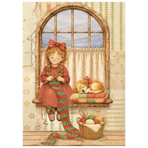 Stamperia Silent Night Mini Rice Paper riisipaperi 8 kpl A6 4