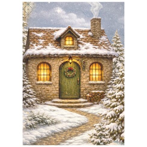 Stamperia Silent Night Mini Rice Paper riisipaperi 8 kpl A6 8