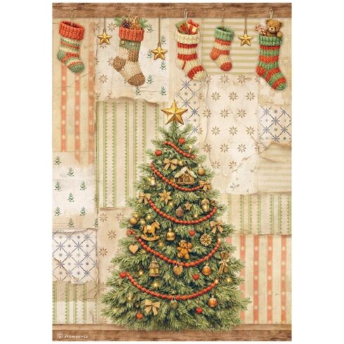 Stamperia Silent Night Selection Rice Paper riisipaperi 6kpl A4 2