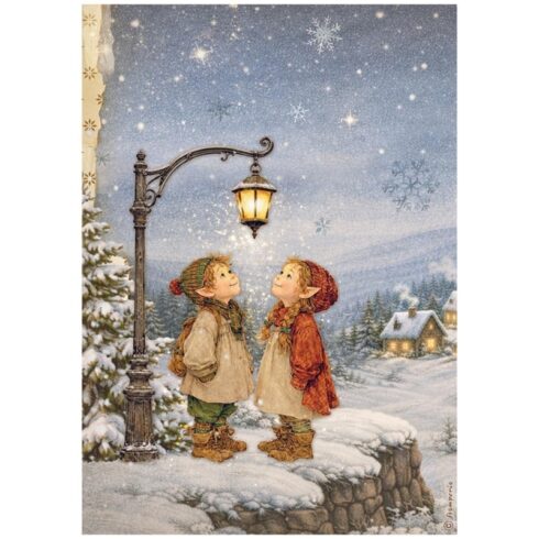 Stamperia Silent Night Selection Rice Paper riisipaperi 6kpl A4 4