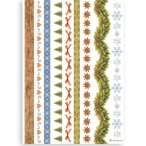 Stamperia Silent Night Washi Pad 8 kpl A5 2