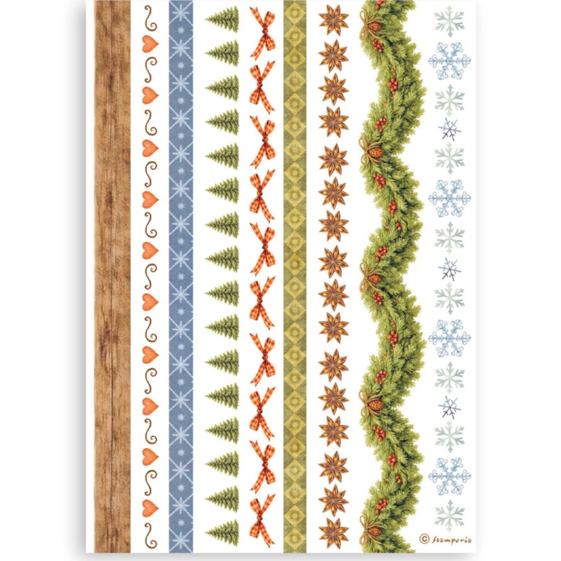 Stamperia – Silent Night Washi Pad (8 kpl) A5 - Image 8