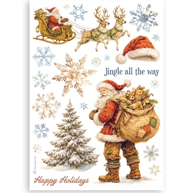 Stamperia – Silent Night Washi Pad (8 kpl) A5 - Image 2